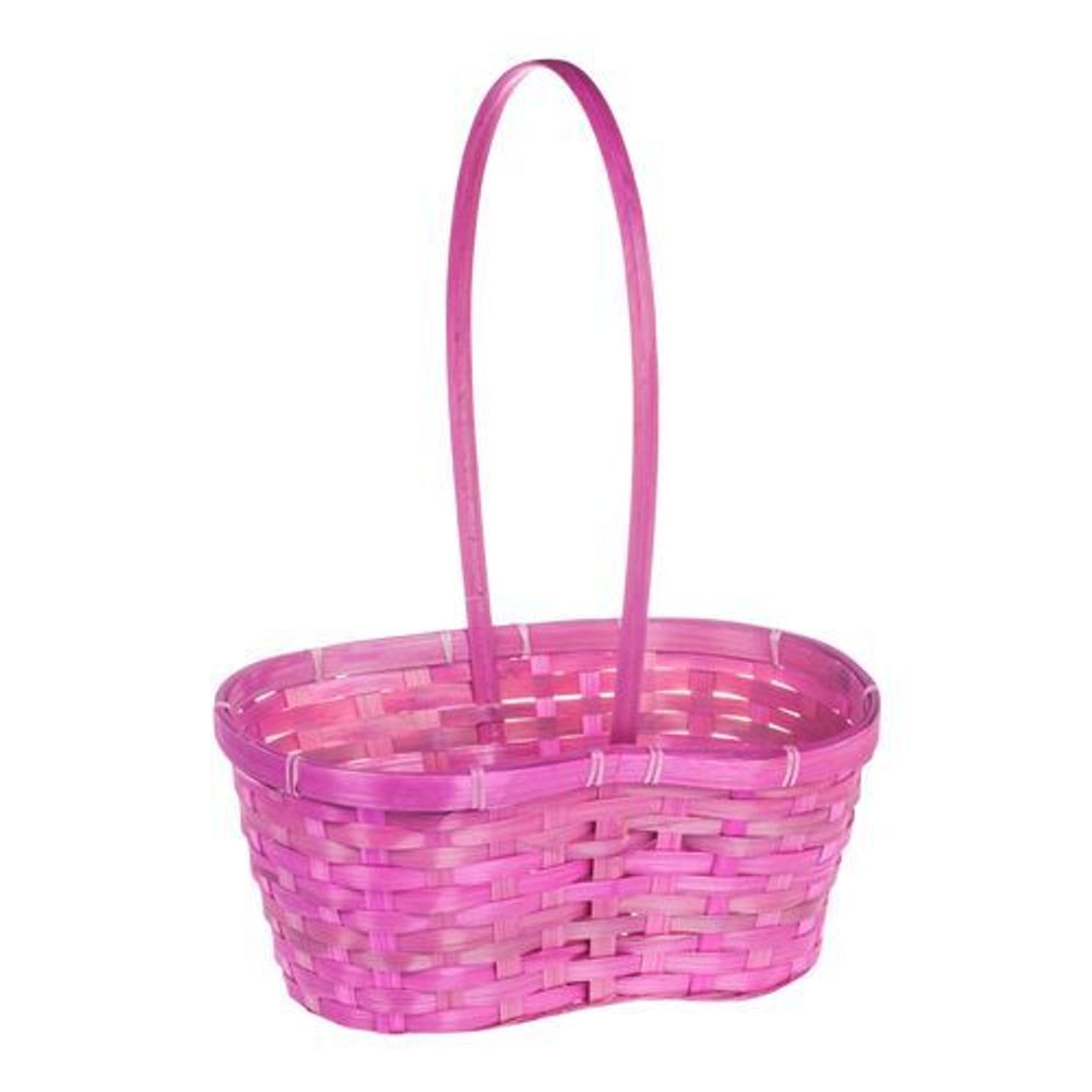 Корзина (бамбук) D31*18*Н12*НН42 РОЗОВЫЙ
