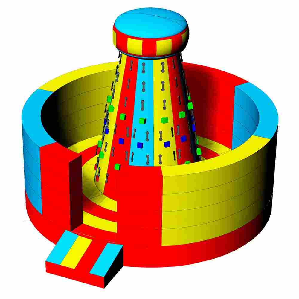 Надувной скалодром "Богатырь", 5*5*4 м.
