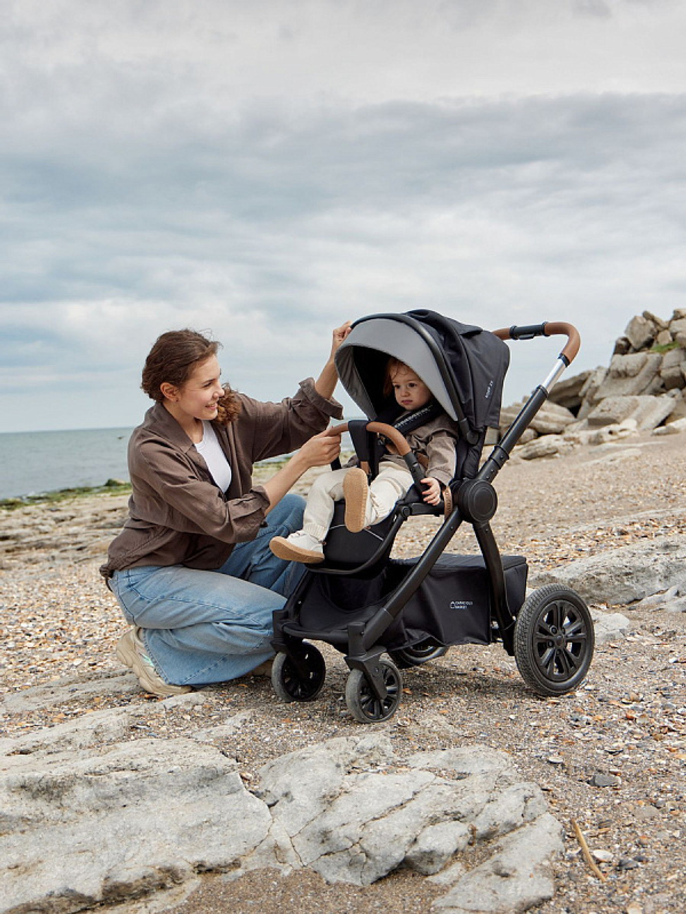 Детская коляска Happy Baby Mommer Pro 2 в 1 Black