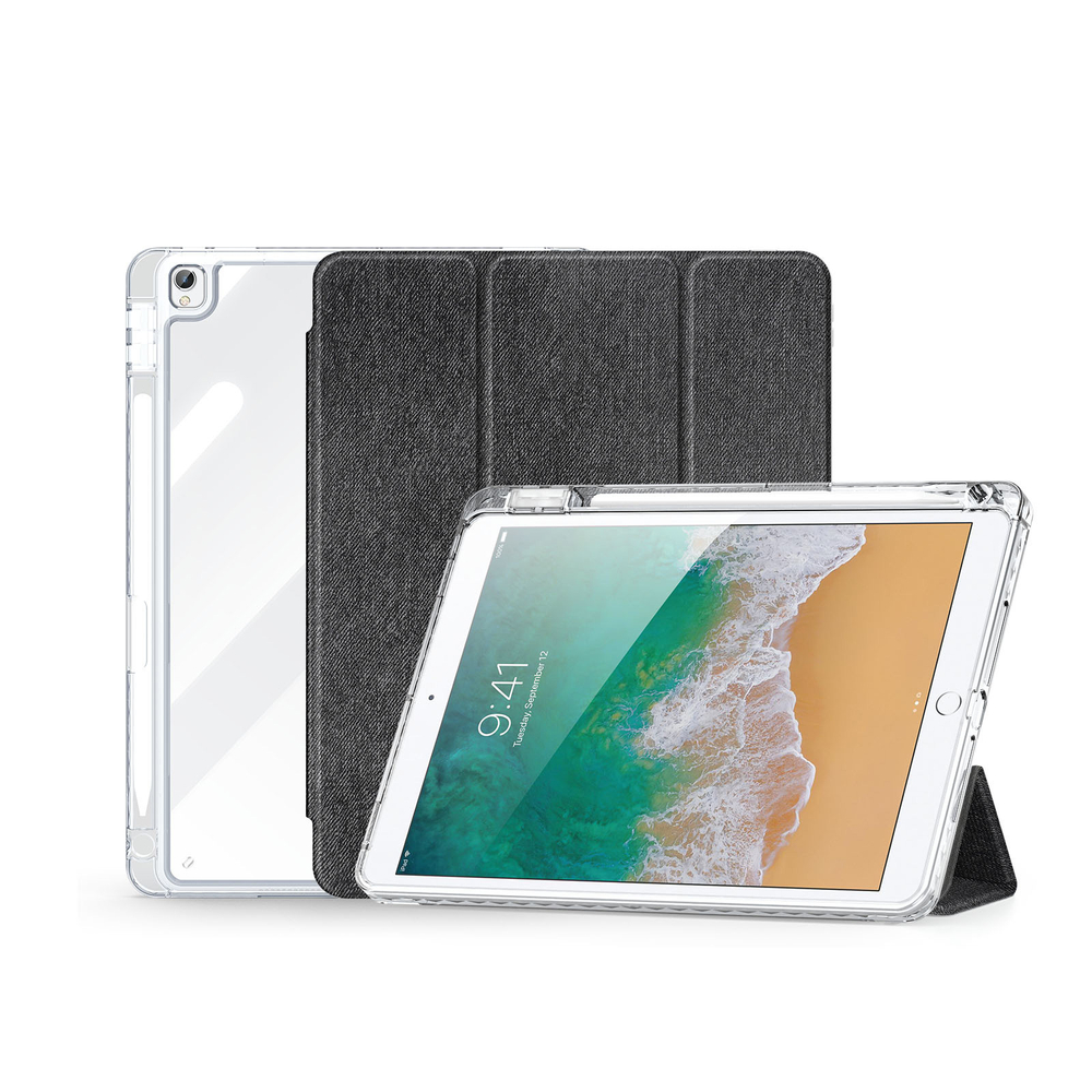 Чехол книжка черного цвета от Dux Ducis для iPad 7, 8, 9, (10.2), iPad Air 3, iPad Pro 10.5 (2017), серия Unid Series Case