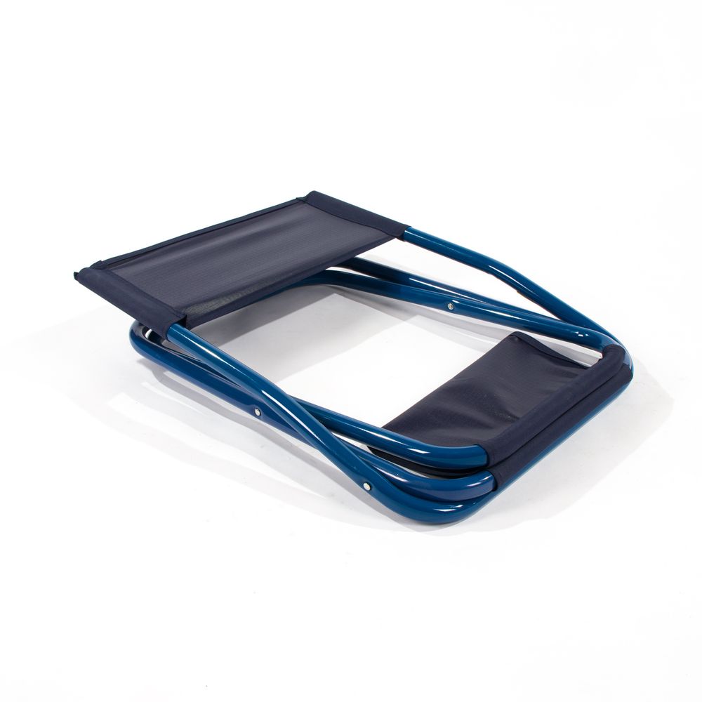 Стул туристич. &quot;СЛЕДОПЫТ&quot; складной со спин,бол. 420х490х940мм,труба сталь 25х1мм(рипстоп т.син.)/5/