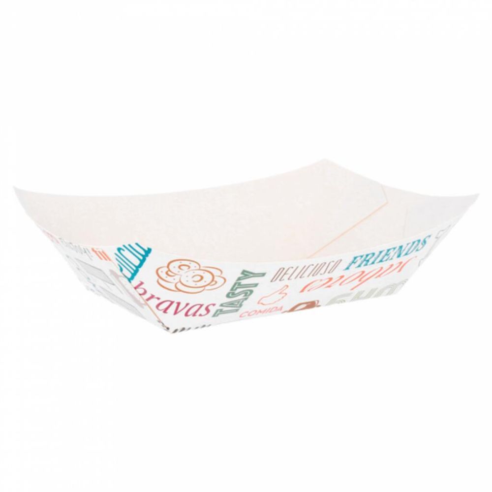 Контейнер для фри/снеков Parole 480 г, горизонтальный 10*6*5 см, 200 шт/уп, картон, Garc