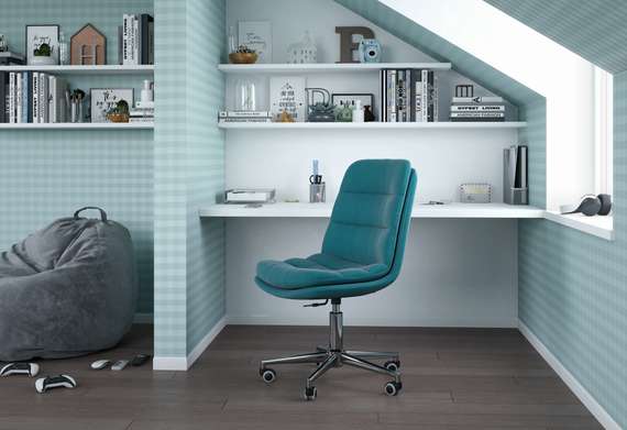 Кресло   Chairman Home 115 Россия ткань  Т-75 бирюза