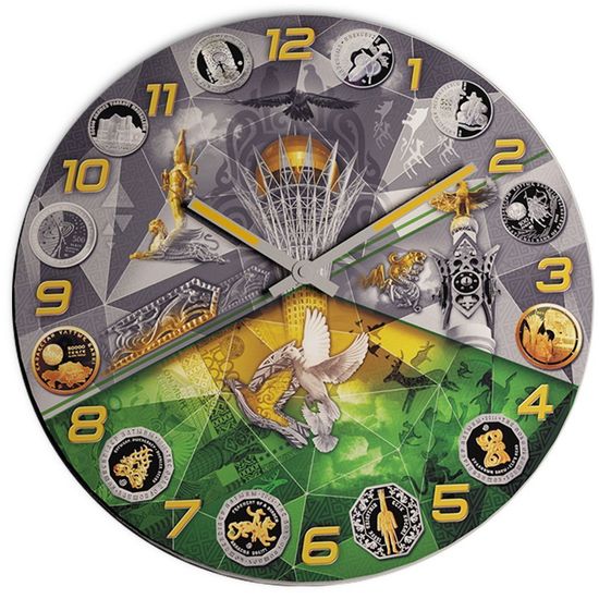 Настенные часы "Улттык валюта" (Национальная валюта) 3D