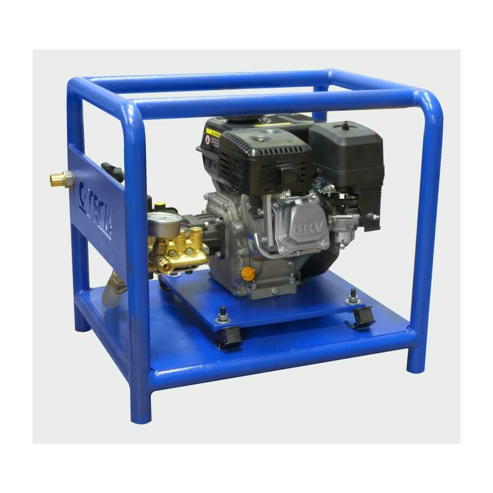 Установка моечная в/д C-TECH BM ByPass (160 бар, до 600 л/ч, 7 лс) бензиновая стационарная ВМ1610FS2S1BP2FMT