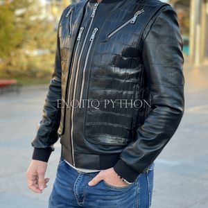 Мужские куртки из крокодила