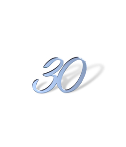Цифра топпер  "30" , 5см, акрил  2мм