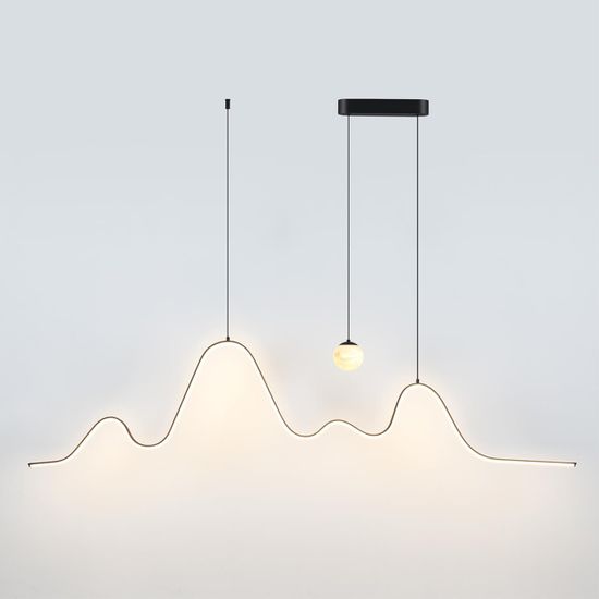 7181/37L HIGHTECH ODL26 Подвесной светильник черный/алебастр/металл IP20 LED 37W 2600Лм 3000K 120° 220-240V MOONLIGHT