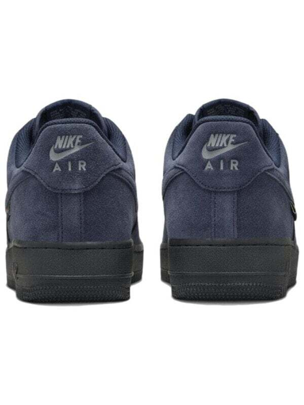 Nike Air Force 1 Anti-Slip Wear-Resistant Low-Top Skateboard Shoes Unisex Black Blue