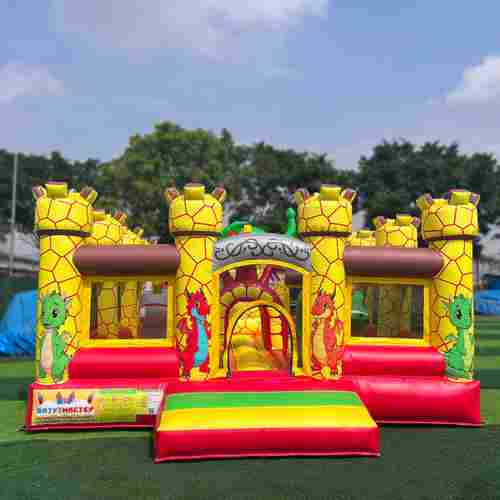 Надувной батут " Замок дракона" 6х5х3,8м