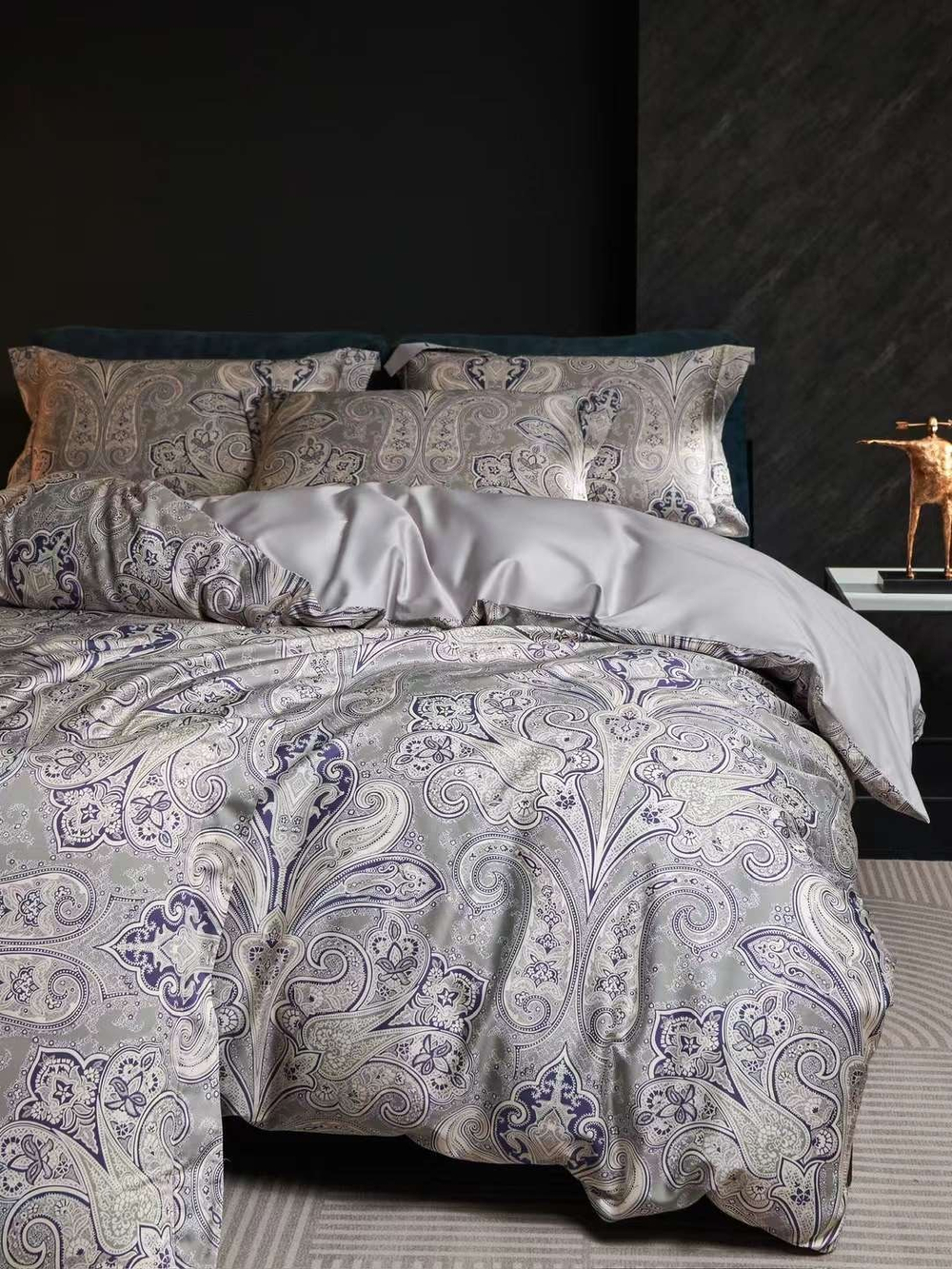 Постельное белье Etro Paisley Grey