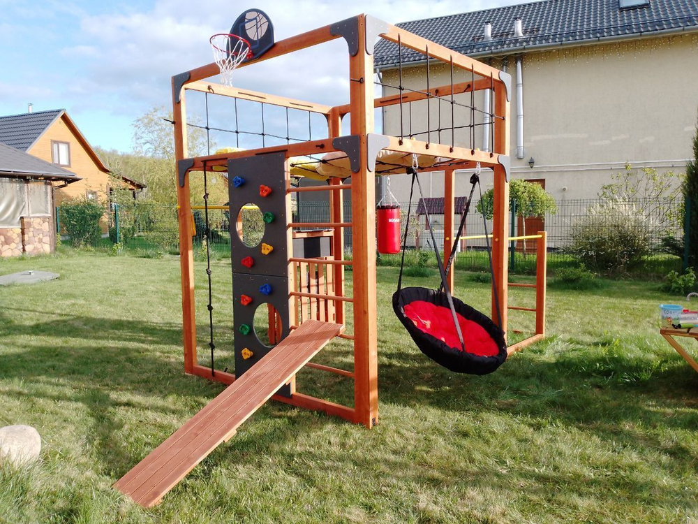 Детская площадка Савушка КУБ-1 (махагон)