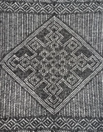 Оренбургский пуховый платок-паутинка А100-07 черный