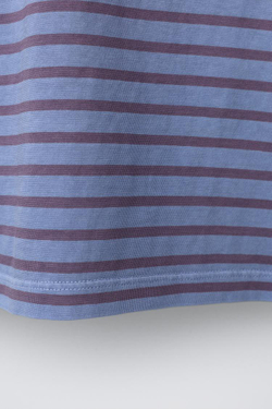 ZARA ФУТБОЛКА В ПОЛОСКУ, ГОЛУБОЙ