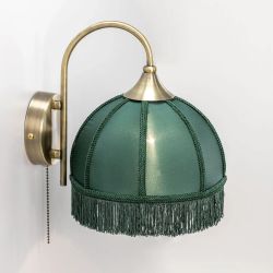 Citilux Базель CL407312 Бра с зелёным абажуром и выключателем