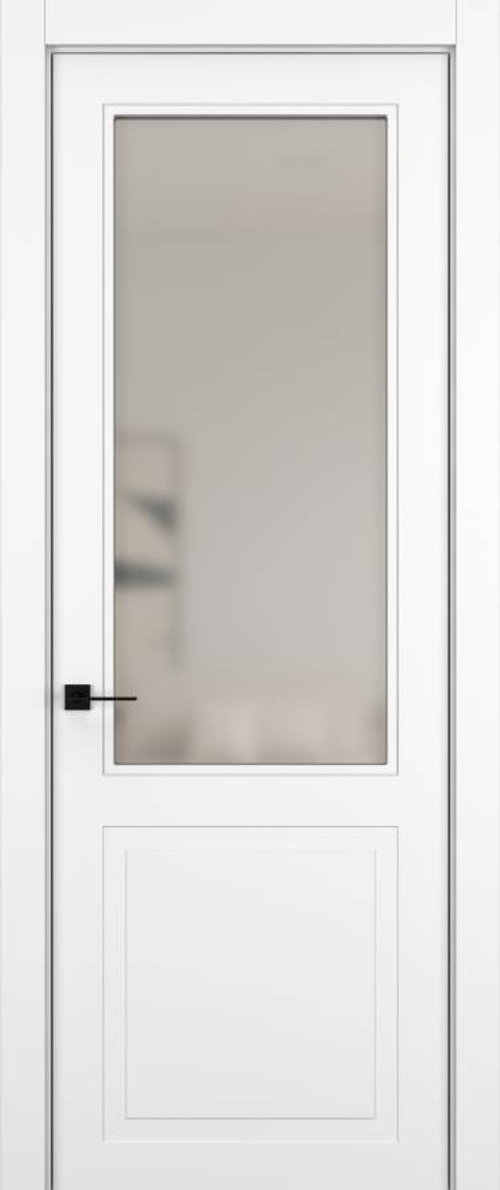 Дверь 02V GEOMETRY Матовый Снежный