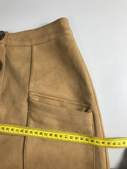 Юбка Stradivarius замшевая, маркировка 36, визуально 42 размер