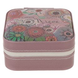 GAEM Шкатулка для украшений дорожная, L10 W10 H5 см