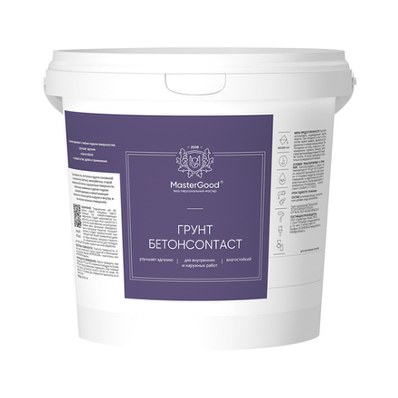 Грунтовка бетон-контакт MasterGood БетонContact, 1 кг