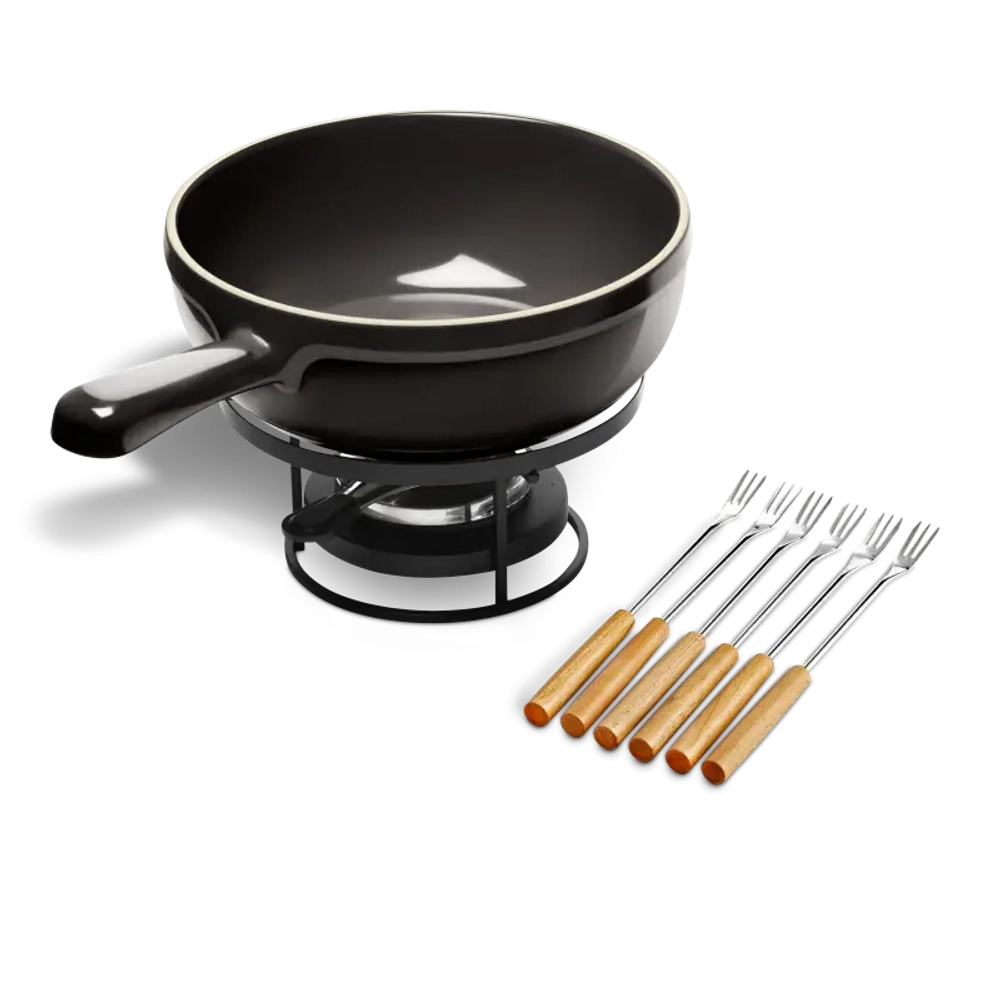 Набор для фондю Emile Henry Charcoal, 2.4 л