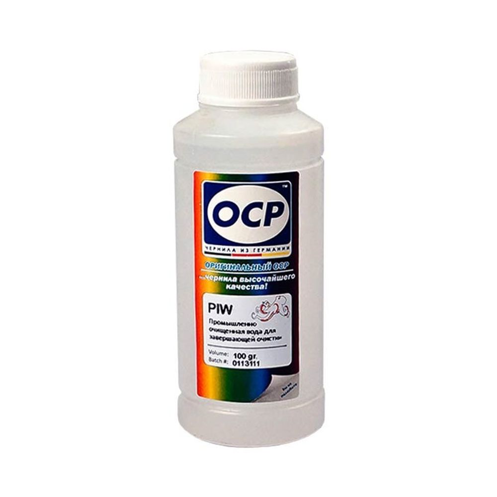 Промывочная промышленно-очищенная вода OСР PIW Pure Ink Water (100мл, бесцветная) RWA