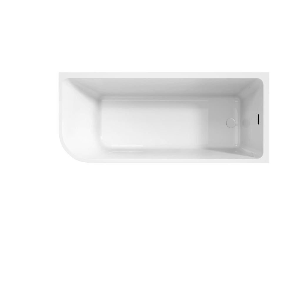 Асимметричная угловая акриловая ванна BelBagno BB712-1600-730-R