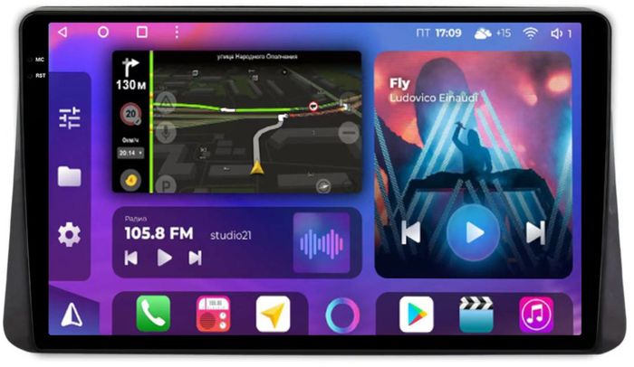 Магнитола для Mitsubishi Eclipse Cross Азия - FarCar BM10-2K-7763H монитор 10.36" 2K QLED на Android 14, Быстрая, CarPlay, 4G SIM-слот