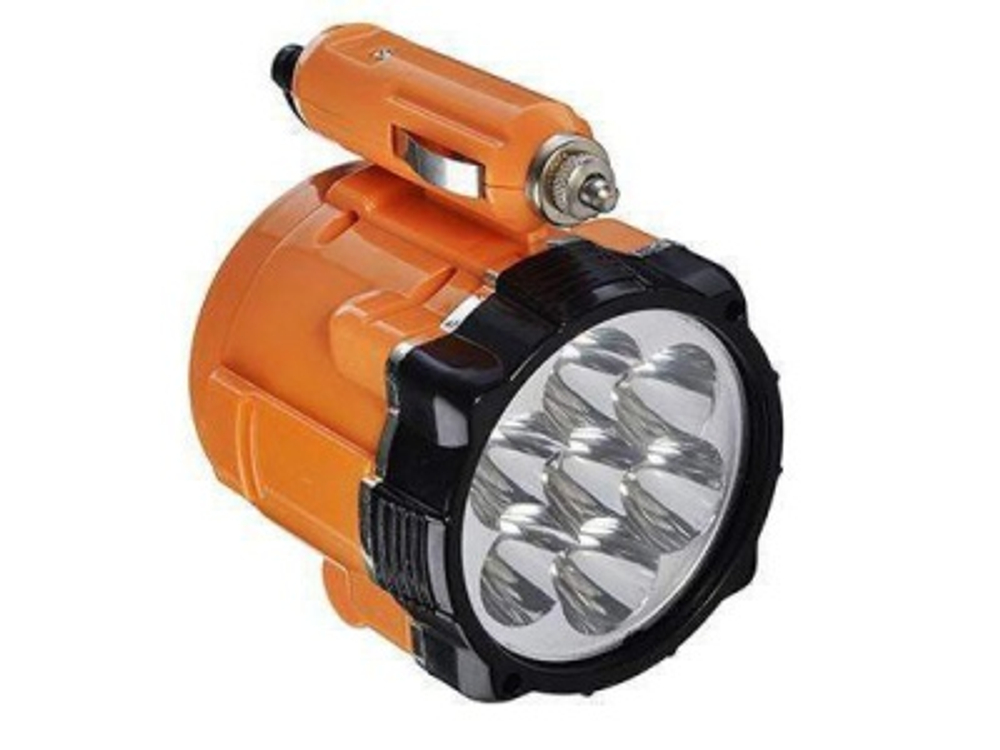 Фонарь 7 LED 5Вт от прикуривателя 12В магнит  928-028    ХХ