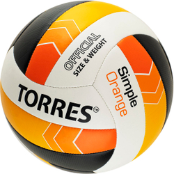 Мяч волейбольный TORRES Simple Orange V32125, размер 5