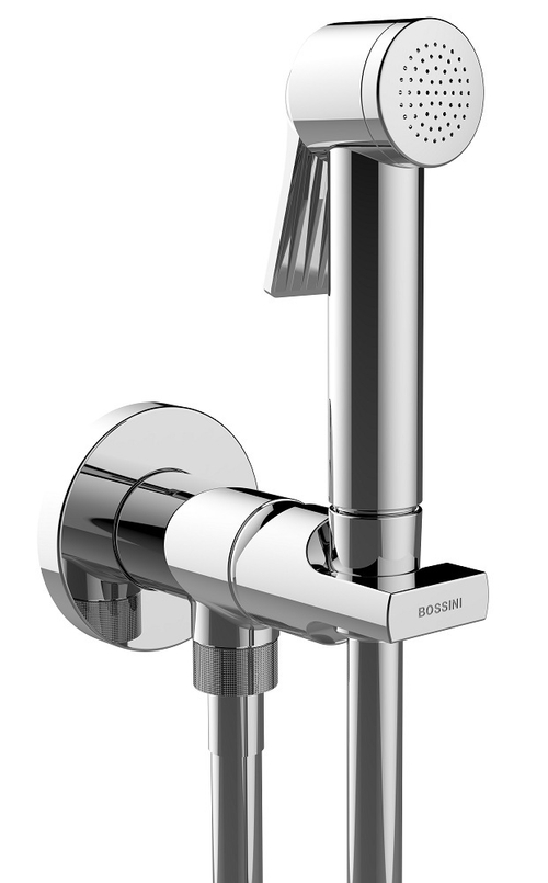 Комплект гигиенический с механическим смесителем BOSSINI PALOMA APICE E34002B.030 с лейкой и шлангом, цвет Хром