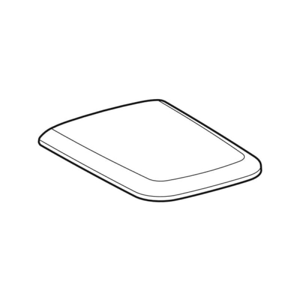 Сиденье для унитаза Geberit iCon Square 500.837.01.1, с крышкой, микролифт, белое