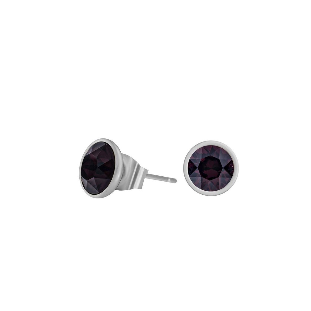 Серьги-пусеты Fiore Luna Burgundy SWE298 B S