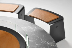 Уличное кресло STEEL SEAT ARC black (Up!Flame)