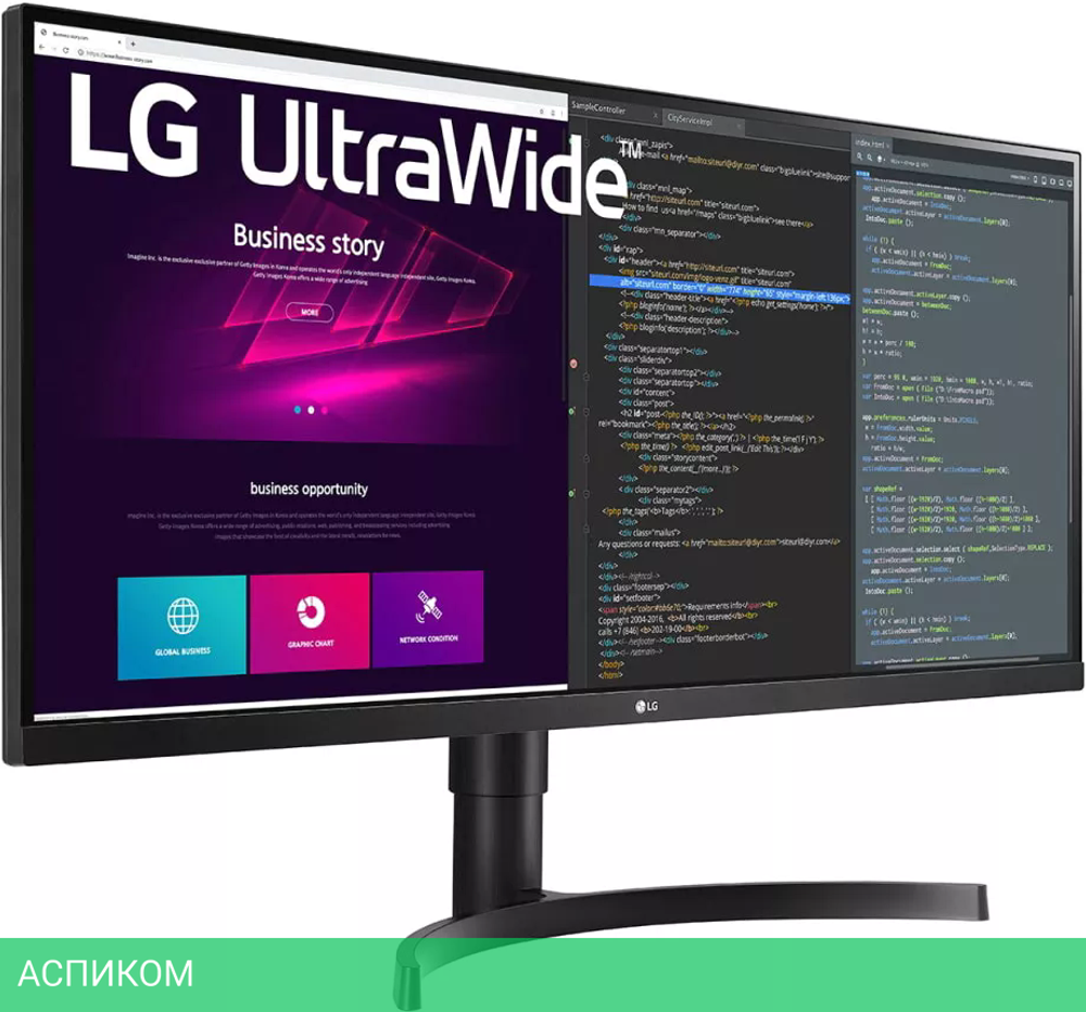 Монитор LG UltraWide 34WN750-B