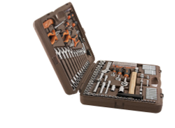 OMT131S (OMT131S18) Набор инструмента универсальный 1/4", 3/8" и 1/2"DR, 131 предмет