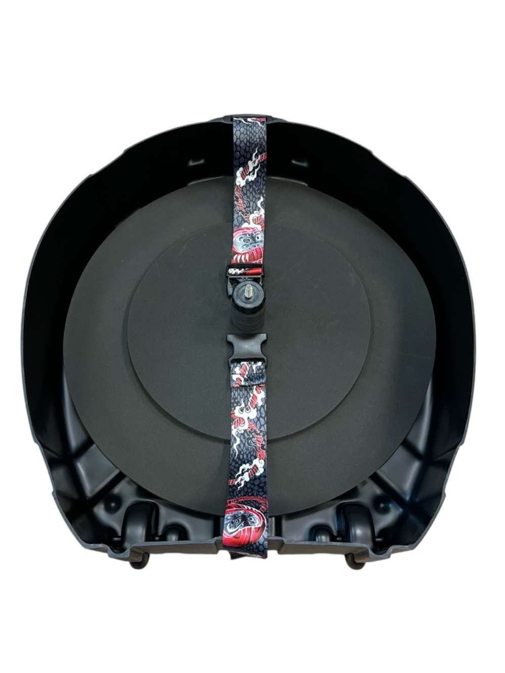 Кейс кофр ЧЕРНЫЙ для барабанных тарелок до 22" на колесах и с выдвижной ручкой DGCASE DARUMA 22-01А