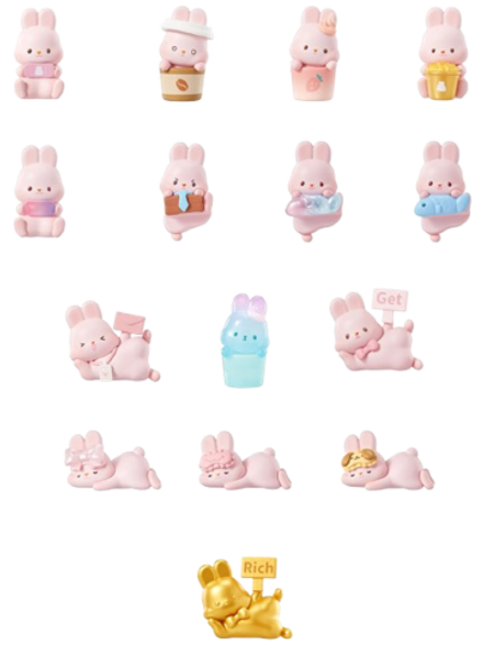 Рандомная Фигурка Blind Box MOMO BUNNY 24h Life Diary Series