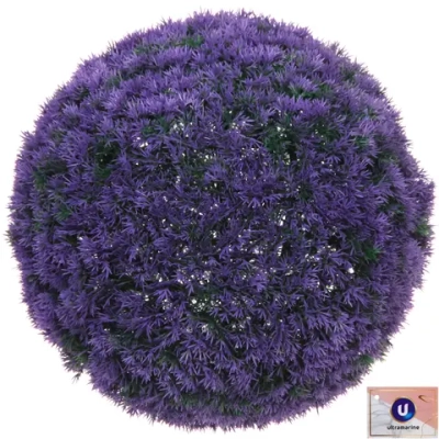 Искусственное растение шар «Самшит» цветы фиолетовые D-34см Ultramarine