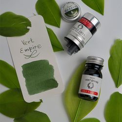 Чернила во флаконе Herbin 30 мл Vert empire темно-зеленые (13039T) 3