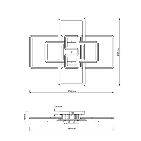 Потолочная светодиодная люстра Escada Plain 10286/8LED