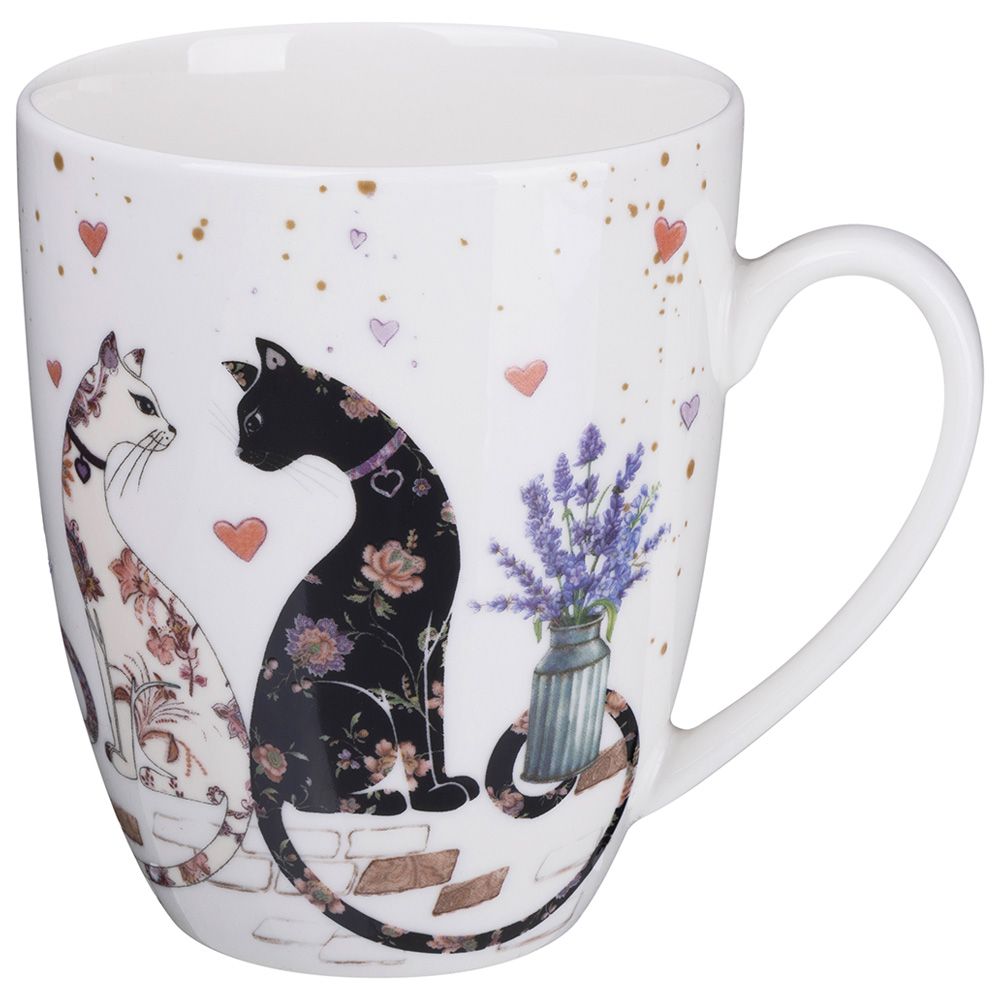 КРУЖКА LEFARD "ЛАВАНДОВЫЕ КОТЫ" 430 МЛ (КОР=24ШТ.)