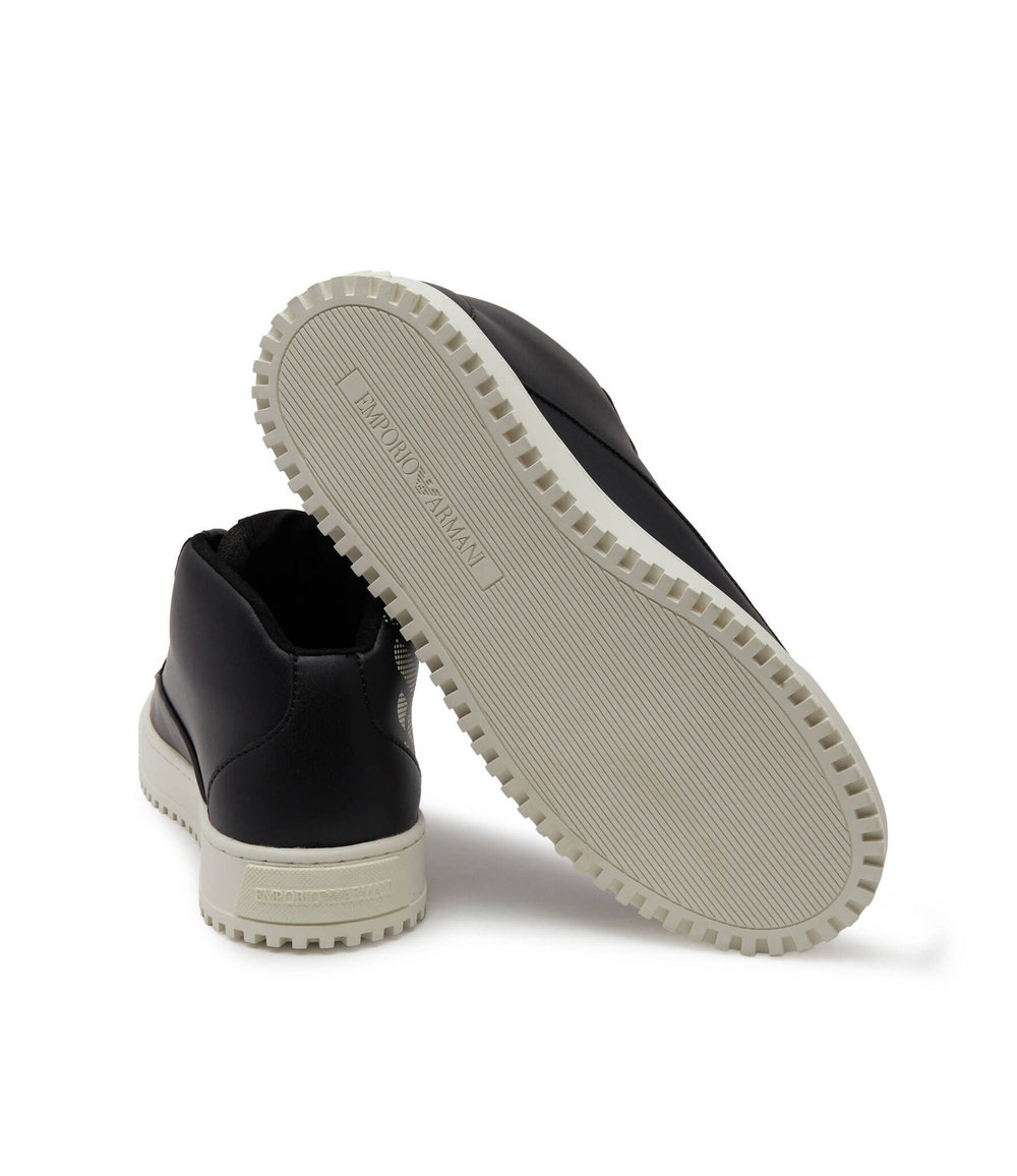 Кожаные кроссовки Emporio Armani - черный(X4Z125 XN952)