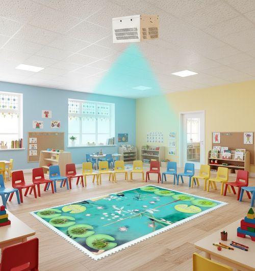 Интерактивный пол в корпусе (Кинект)