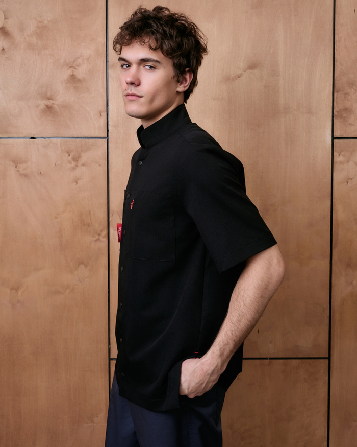 Топ медицинский унисекс Хэритаж, черный