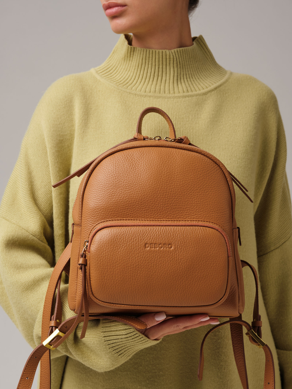 Рюкзак Deboro 31071 коричневый лист