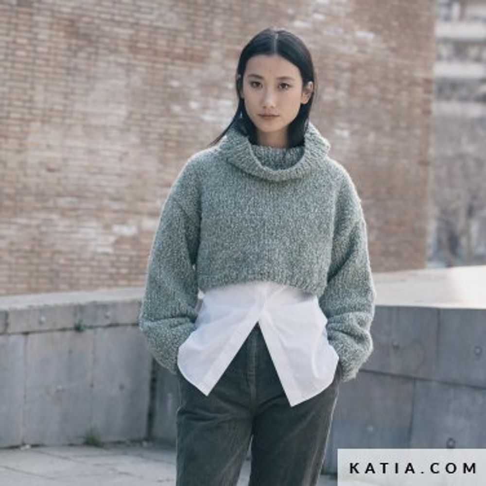 Пряжа для вязания Katia 50% шерсть 25% хлопок 15% полиамид 10% мохер