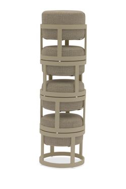 Tumba, комплект бежевый/коричневый, алюминий