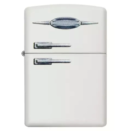 Зажигалка Zippo 49636 Retro Fridge Design, White Matte