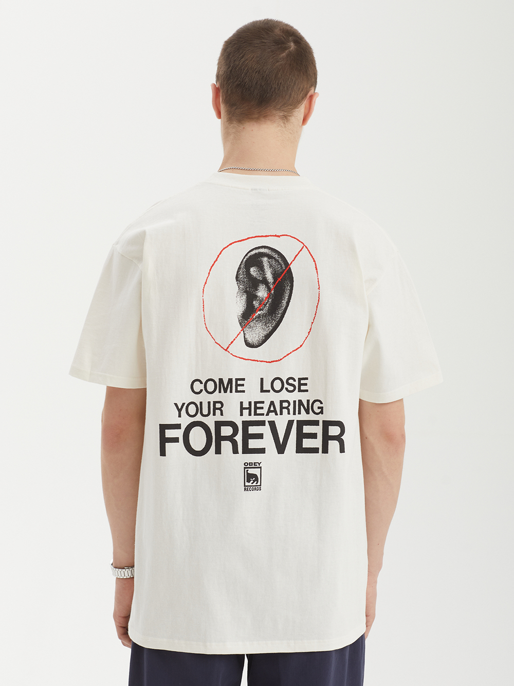 Мужская Футболка Obey Come Lose Your Hearing