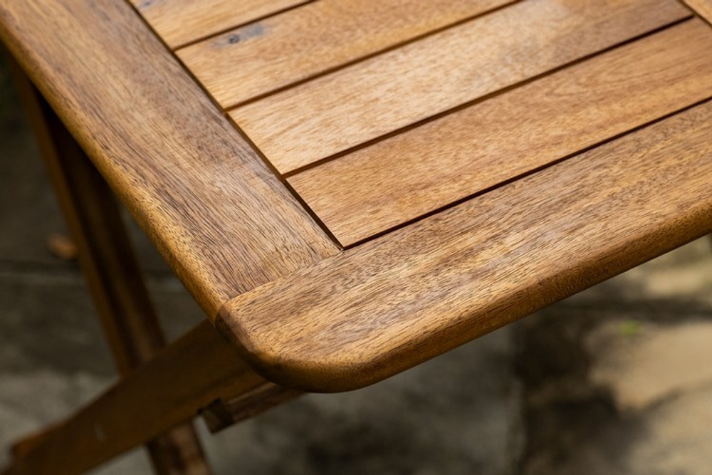 Кофейный комплект из акации КАРО с высоким столом